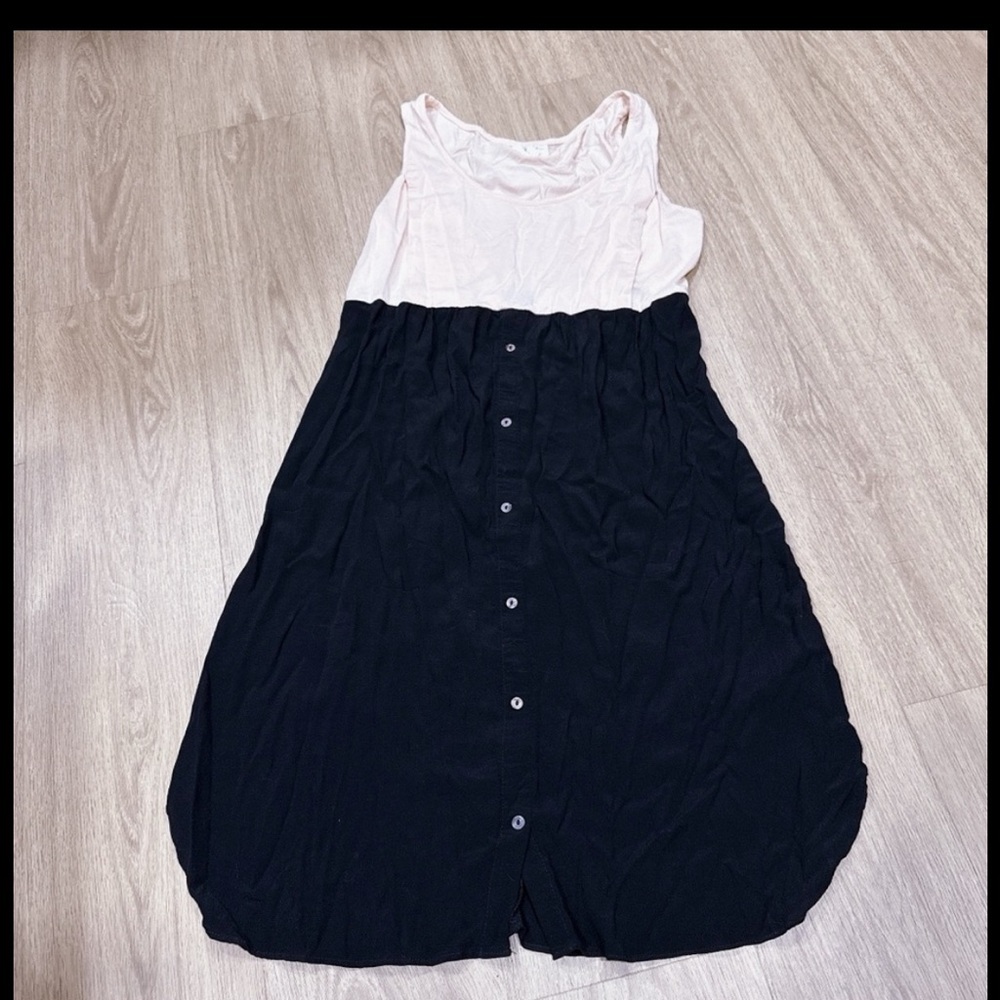 Seraphine Black Casual Scoop Neck Sundress